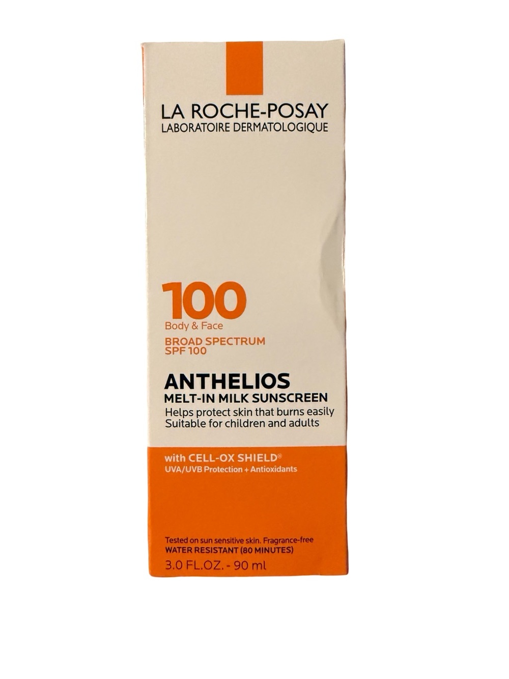 La Roche-Posay Anthelios Melt-In Milk Sunscreen SPF 100 — White/Orange
